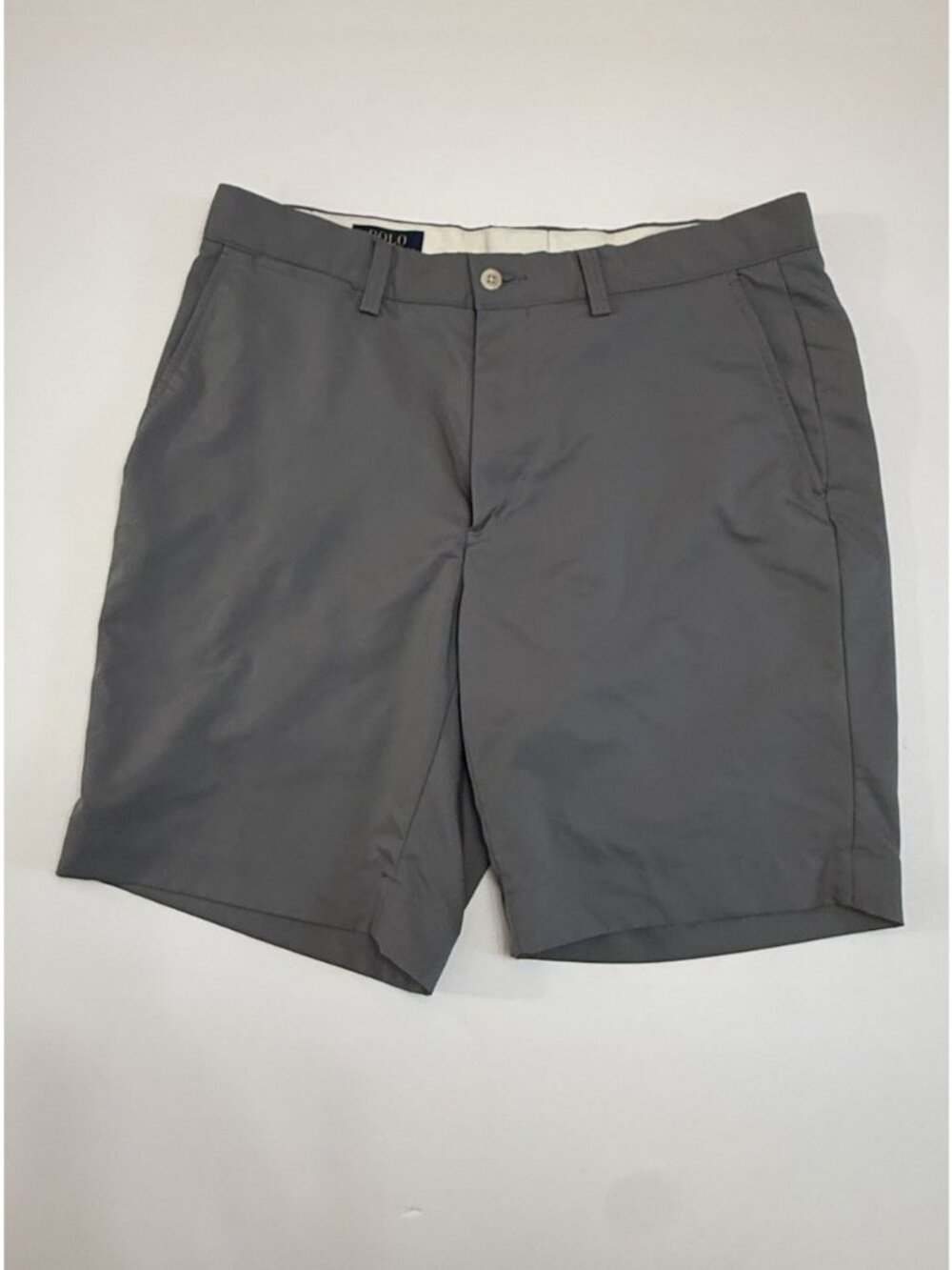 Polo Ralph Lauren Gray Performance Golf Shorts Men Size 33 Flat Front 9”